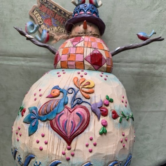 Jim Shore "Winter's Song" Heartwood Creek Snowman 2003 - Picture 3 of 4